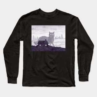 The Evening of Giant Cats Long Sleeve T-Shirt